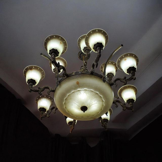 Antique Classic Alabaster Chandelier