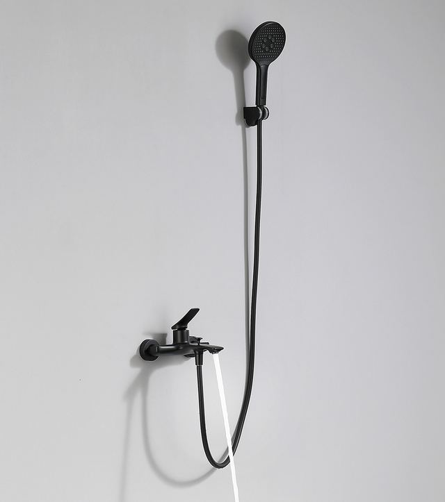 Black Bathtub Shower Mixer Set