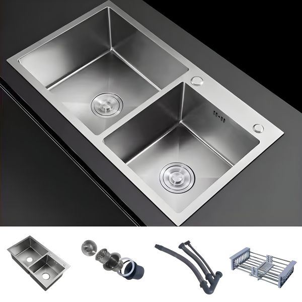 Dual-Basin Stainless Steel Sink, photo 2