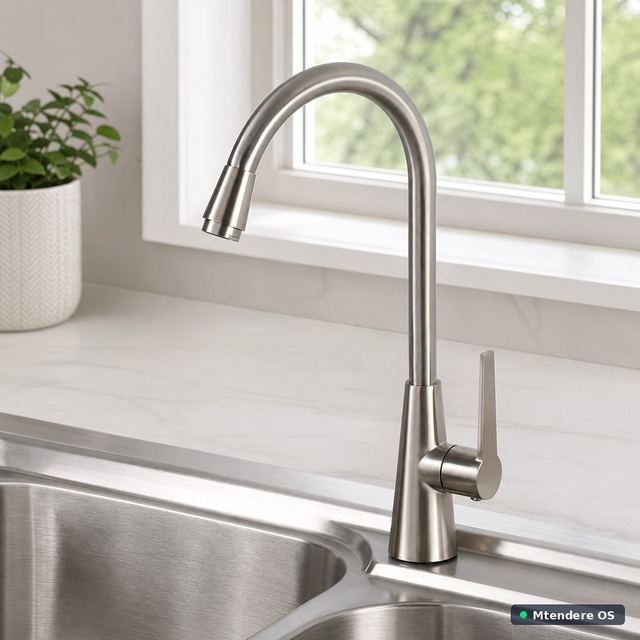 Gooseneck Single-Handle Kitchen Faucet