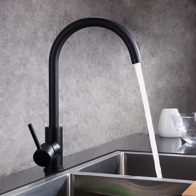 Matte Black Kitchen Sink Mixer
