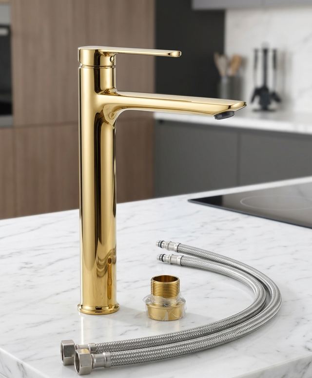 Single-Handle Tall Basin Mixer Faucet
