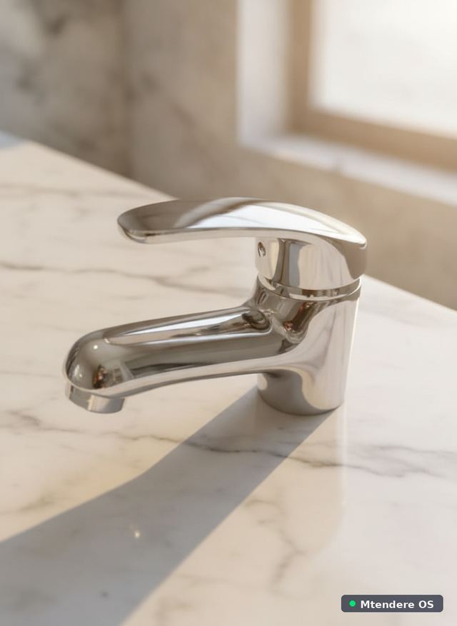 Sleek Chrome Basin Faucet
