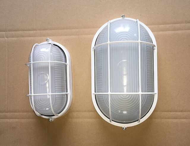 White Oval LED Bulkhead Light